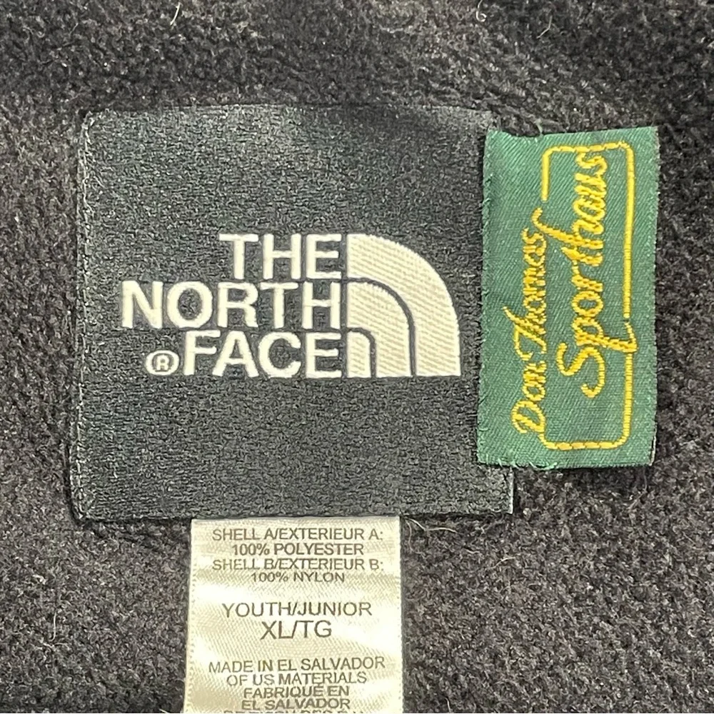 The North Face Kids Denali Full Zip Fleece Polartec Jacket, Black, Youth XL